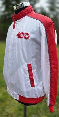 Vintage 80s Coca-Cola Coke Jacket 100 Year Anniversary Adult Size Medium Vntg